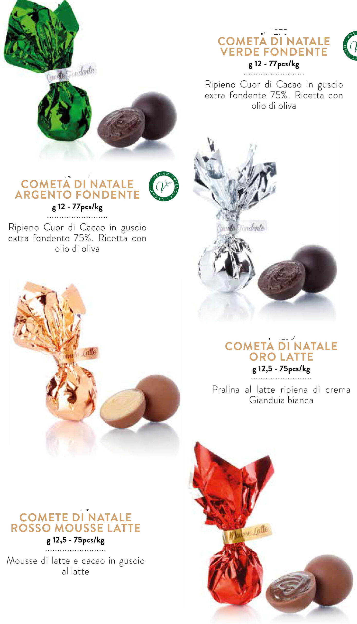 cioccolatini comete Venchi