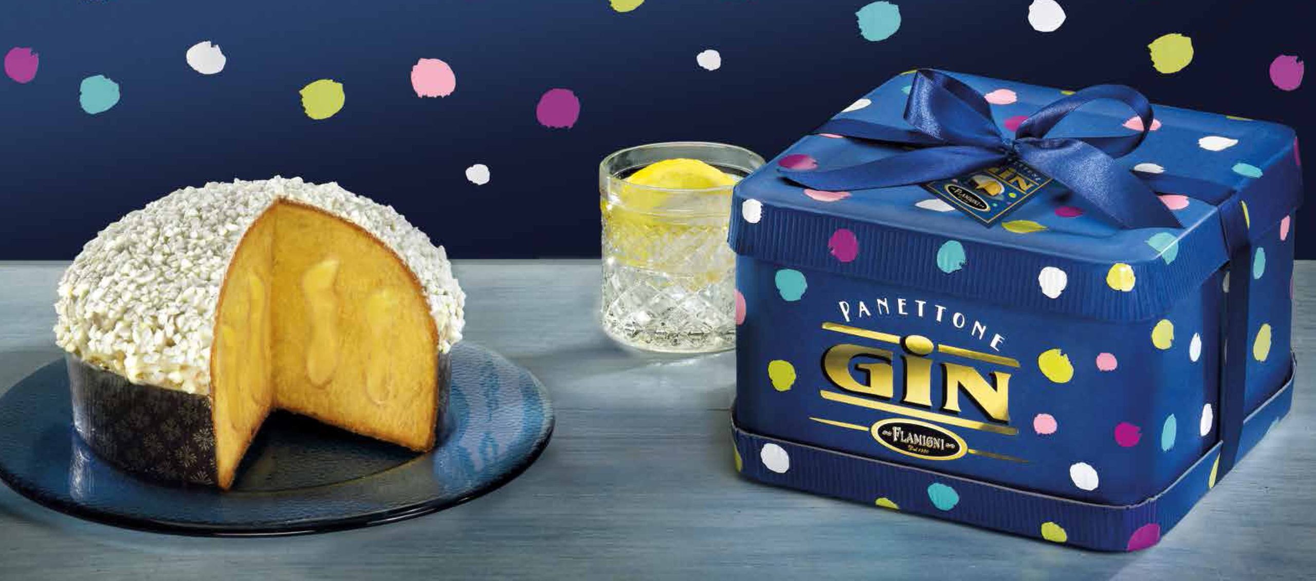 flamigni panettone con crema pasticcera il gin