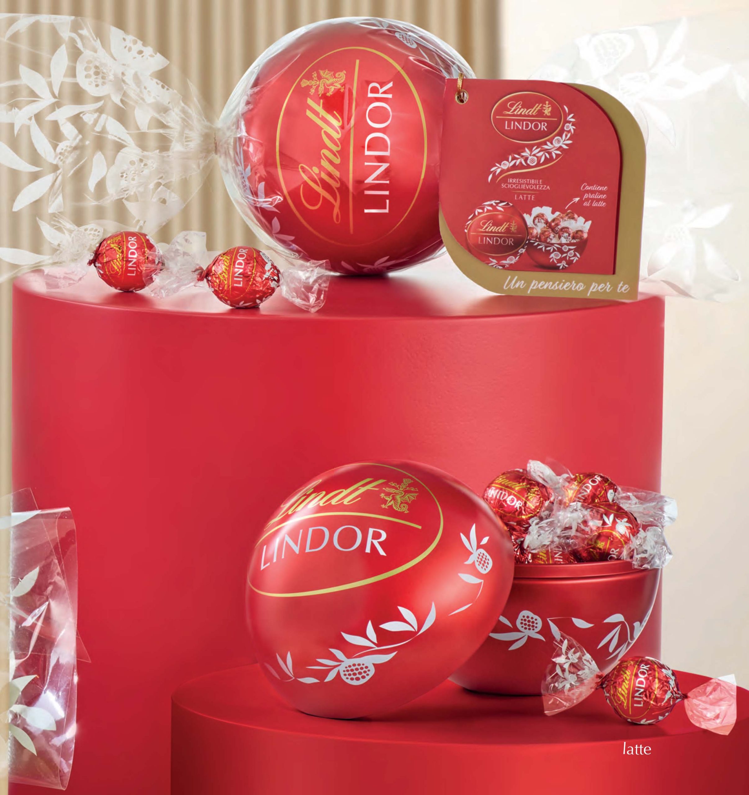 lindor latte confezione latta sferica